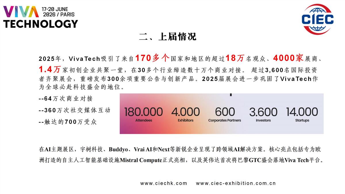 VivaTech 2026法国科技创新展览会2026法国科技创新展览会